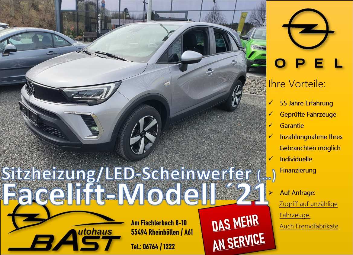 Opel Crossland 2021 NEUES MODELL 110PS  Voll-LED Scheinwerfer Sitzheizung Lenkradheizung Klimaautomatik Rückfahrkamera