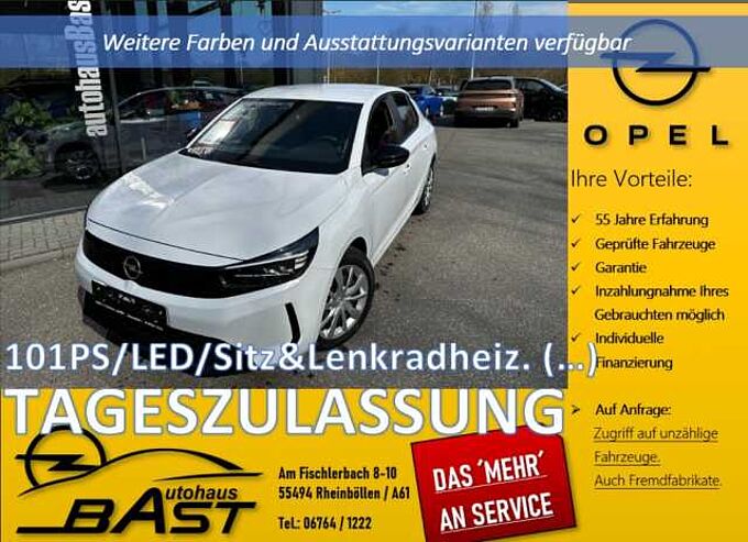 Opel Corsa-F 2025 101PS 6-MT Sitzheiz.Lenkr.Heiz. Touchscreen LED 