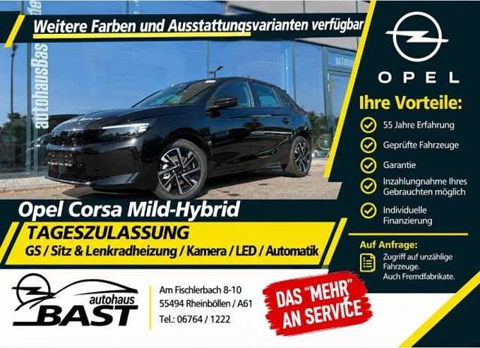 Opel Corsa-F Tageszulassung NEU GS Winterpaket Automatik MEHV Allwetter LED 2xPDC Kamera