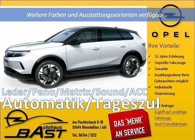 Opel Grandland 2026 MHEV 145PS GS AUTOMATIK VOLLLEDER PANORAMA SOUNDSYSTEM MATRIX-LED