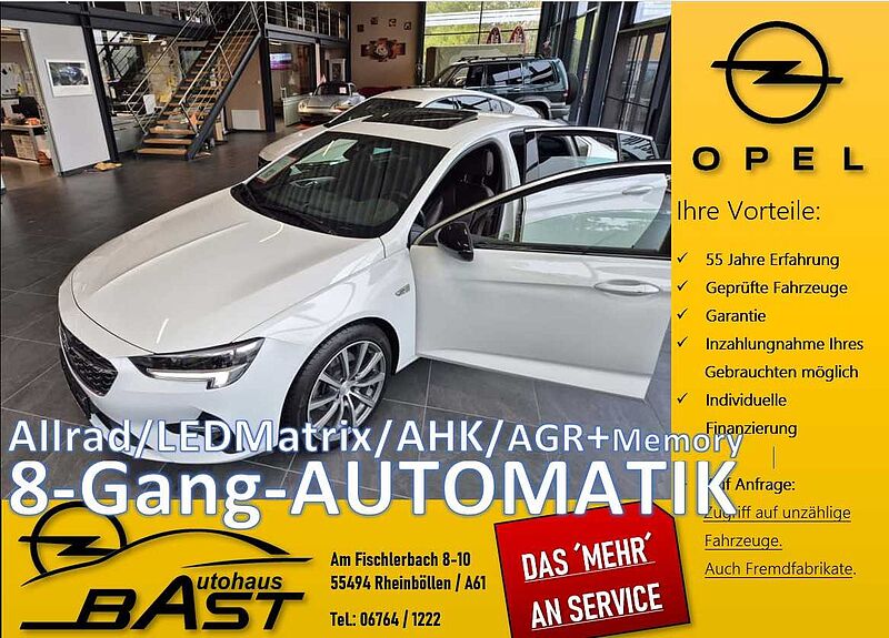 Opel Insignia GrandSport ALLRAD AUTOMATIK AHK LEDER AGR Elegance