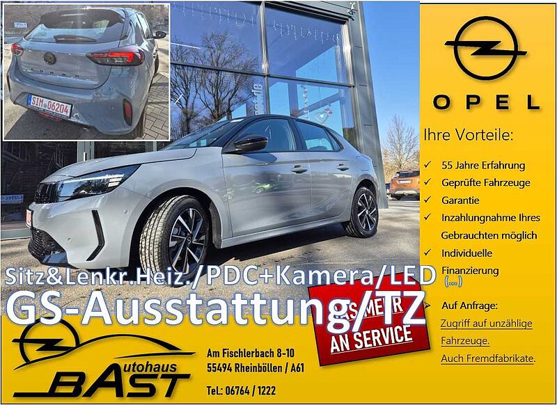 Opel Corsa-F TAGESZULASSUNG GS Automatik Winter Kamera LED ACC SH LH usw. ..