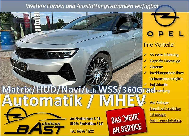 Opel Astra-L SportsTourer MHEV Matrix HeadUp AGR Navi Automatik 360Kamera KeyLess